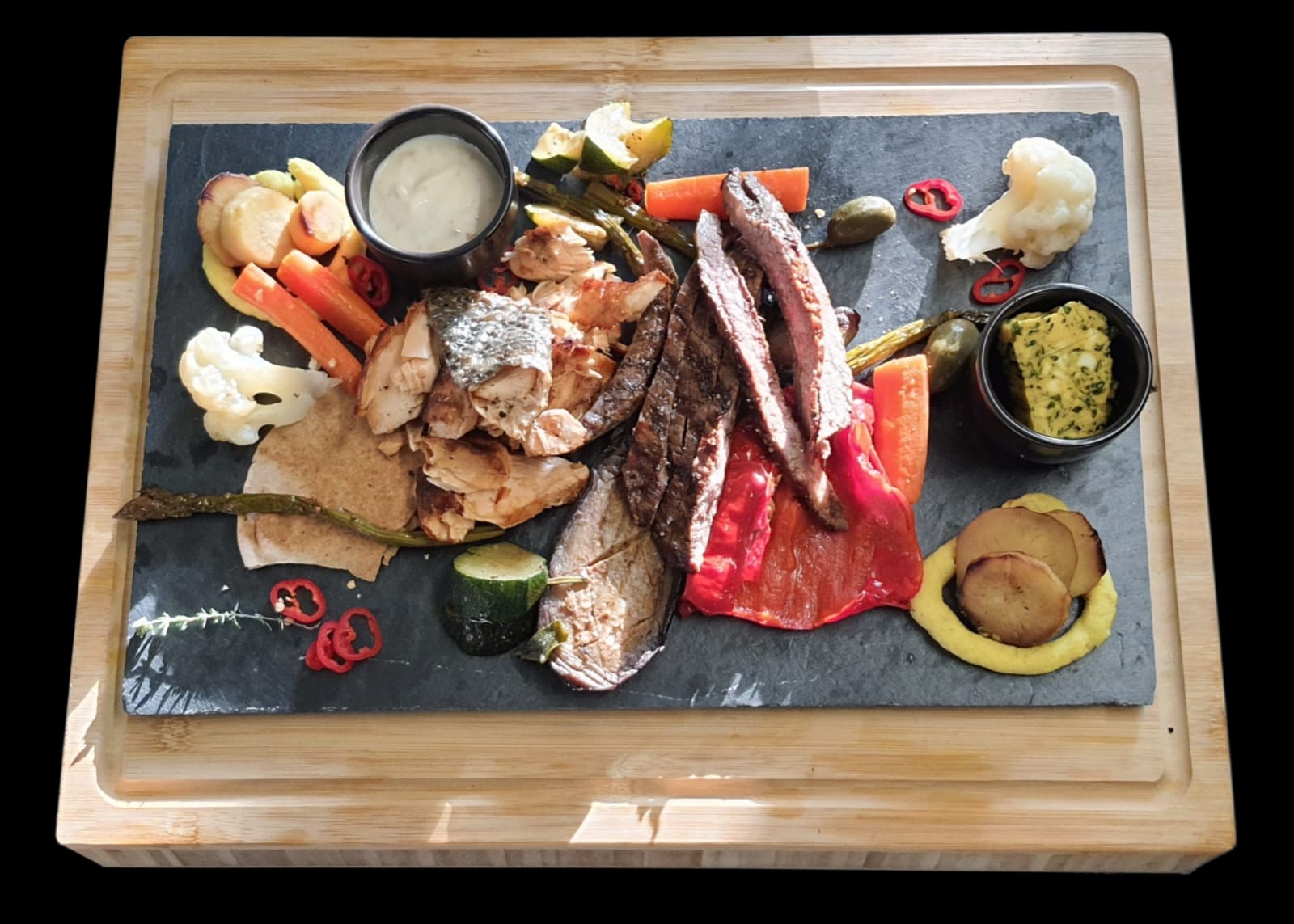 Zelgerplatte Fisch Schwarz