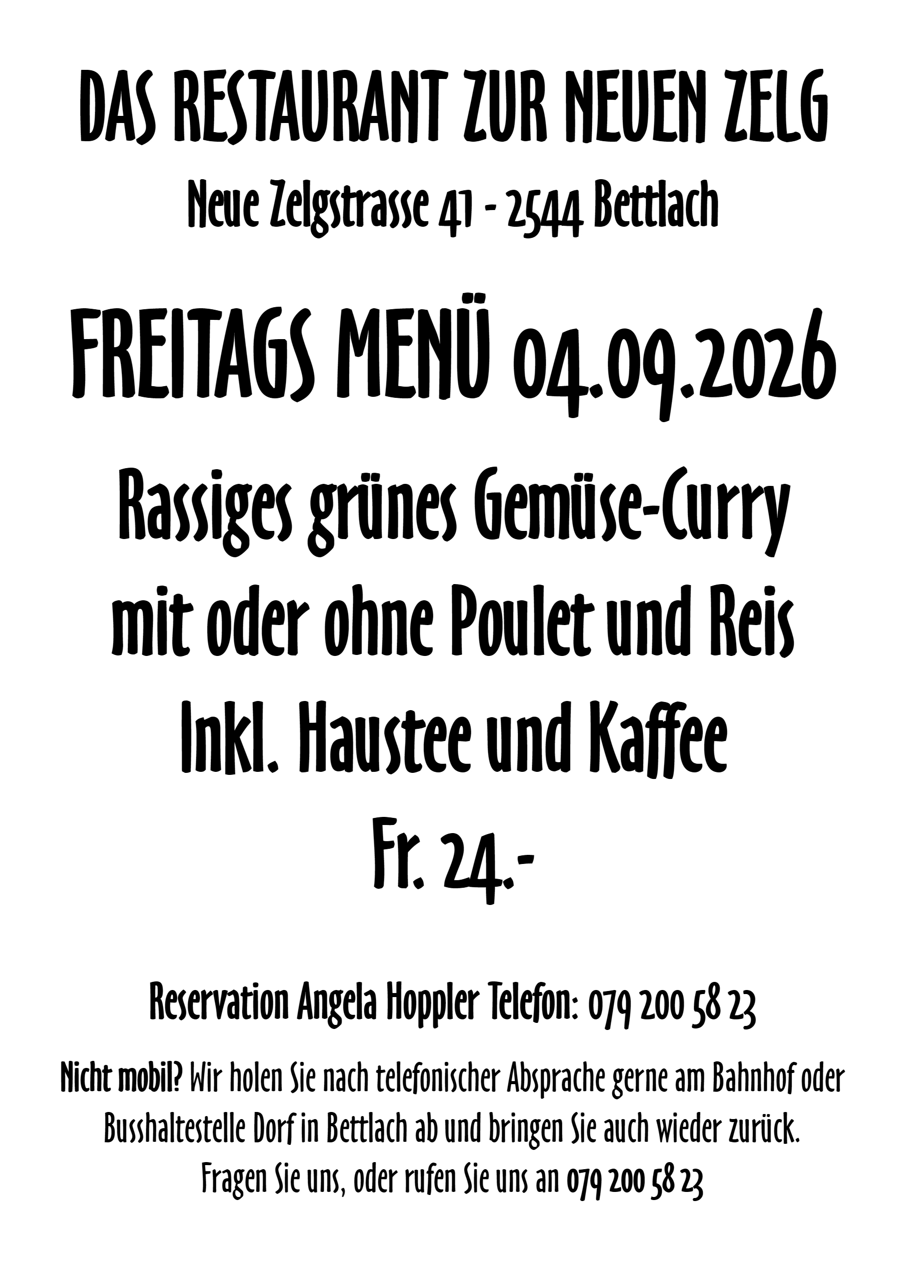 Freitagsmenü 28.09.2026