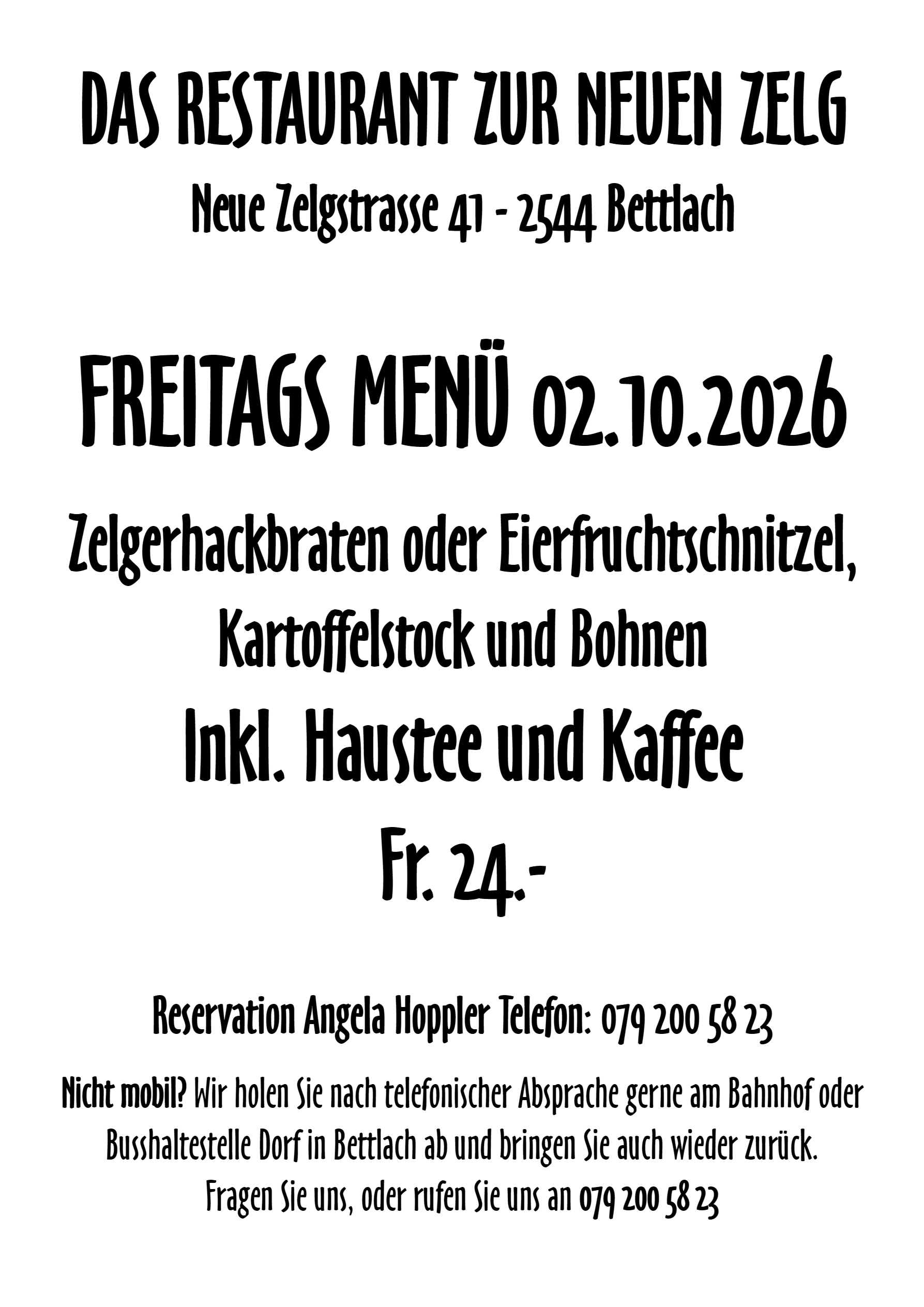 Freitagsmenü 28.09.2026